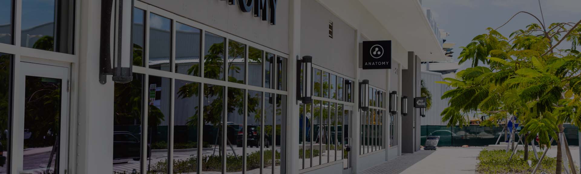 Entrance to an Anatomy fitness location in Miami.