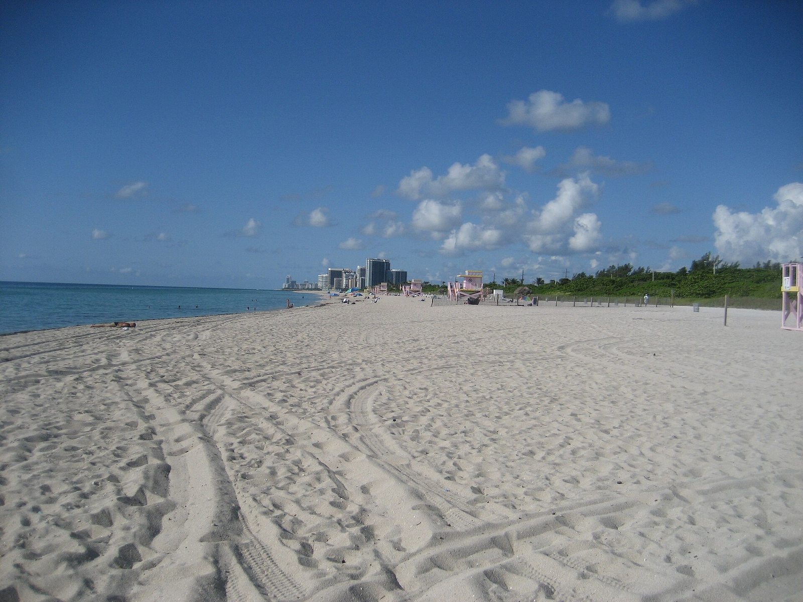 A wide shoreline view of Haulover Beach in Miami-Dade County.