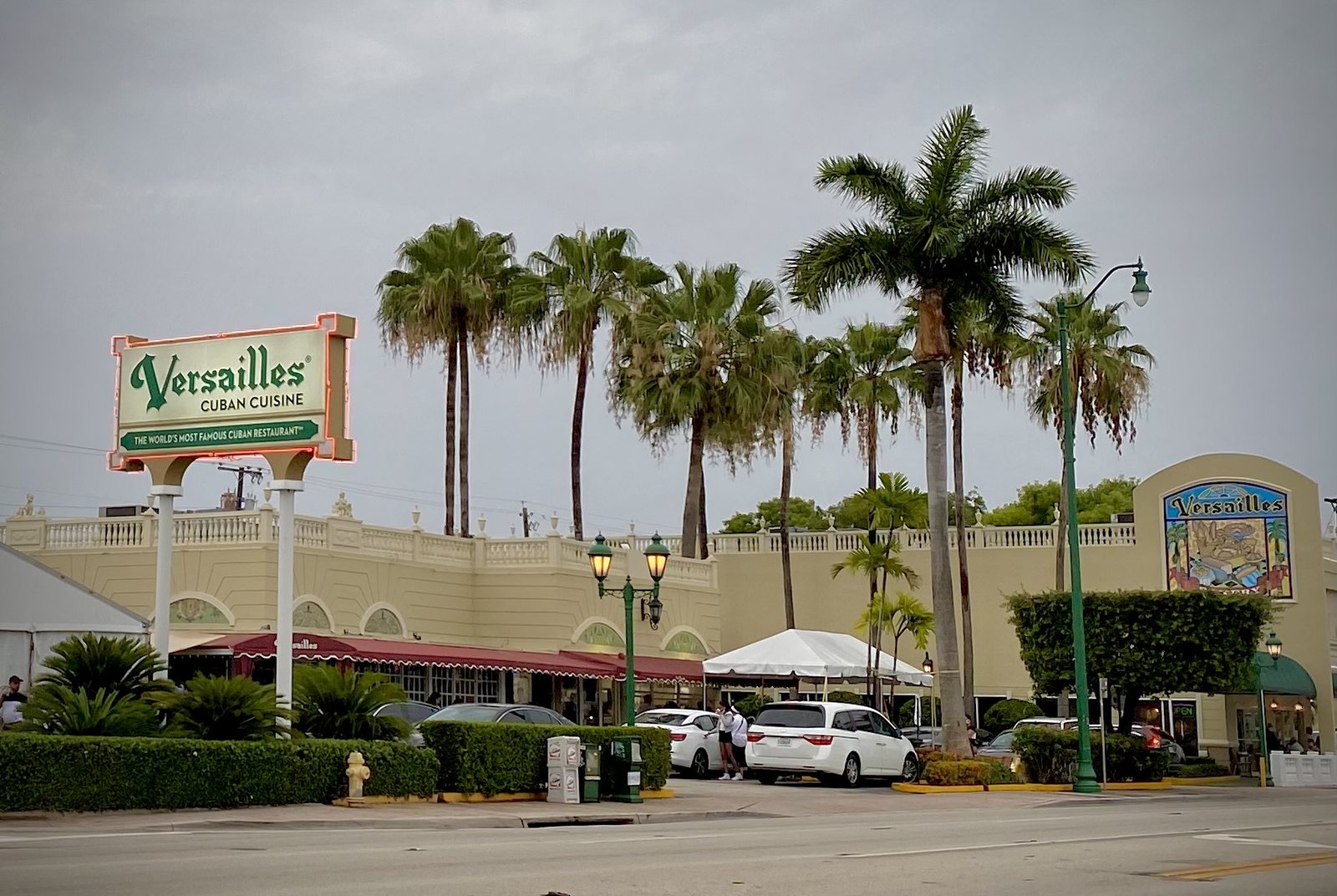 Versailles Restaurant in Little Havana, photographed in June 2021.